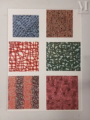 Dans le goût de Victor Vasarely-6 gouaches-img1