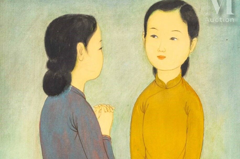Mai Trung Thu, La rencontre, 1974, Ecole d'Hanoï