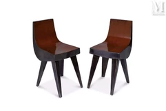 Pascal MORISSET (XXème siècle), attribué à-Paire de fauteuils-img1