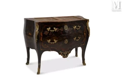 Commode en bois et bois laqué--img1