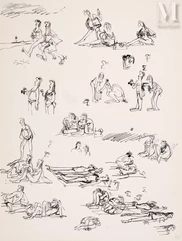 BRETECHER, Claire (1940-2020)-Les frustrés, la plage-img1